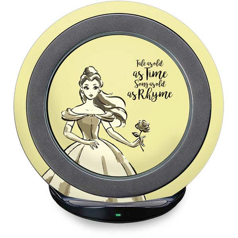 Disney Princess Belle Tale As Old As Time Art Fast Charge Wireless Charging Stand Skin